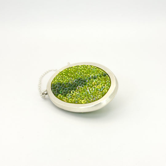 Large Oval Felted Gem Pendant