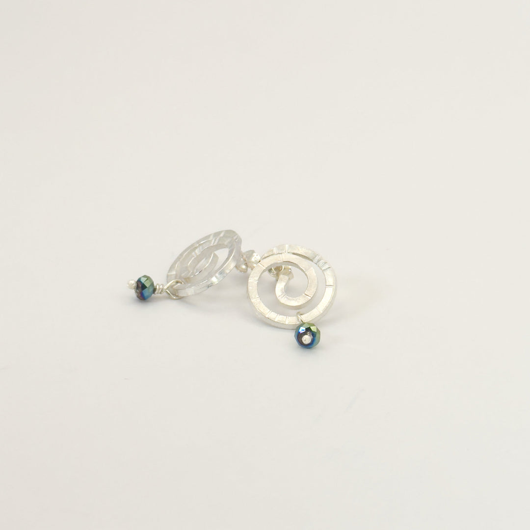 Sterling Silver Spiral Stud Earrings
