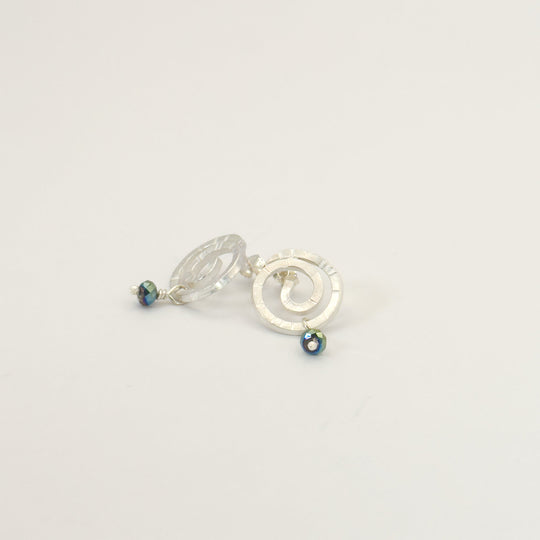Sterling Silver Spiral Stud Earrings